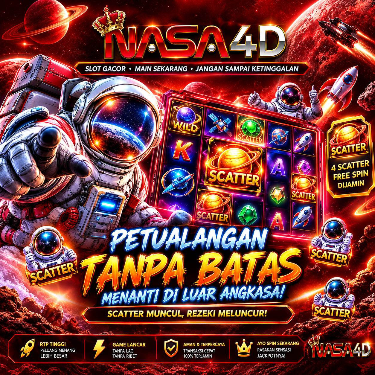 NASA4D – Link Game Luar Angkasa Spaceman Pragmatic Play Akses Stabil dan Nyaman 